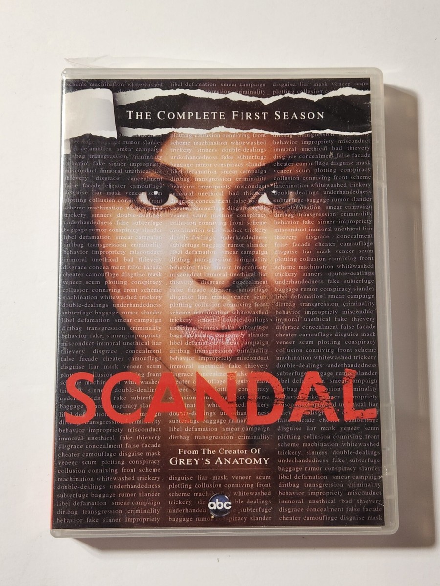 Scandal: The Complete First Season (DVD, ABC) w/Slipcover