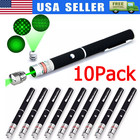 10Pack 1mw 532nm Green Laser Pointer Pen Visible Beam Light Lazer for Pet Teach