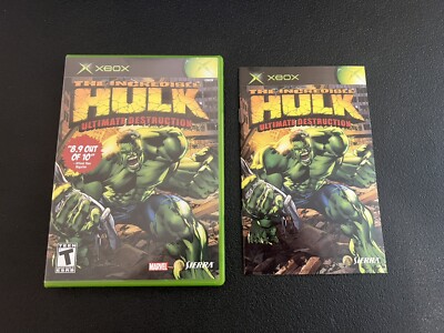 Incredible Hulk: Ultimate Destruction (Microsoft Xbox, 2005) Complete In Box