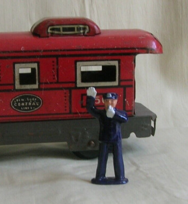 Policeman/Traffic Cop, O scale tinplate model train layout figure, Reproduction