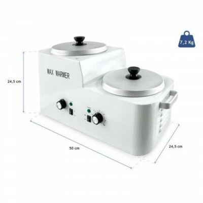 BEAUTYFOR Professional Double-tank Wax Heater, 5 Liters Wax Warmer for Hair Removal