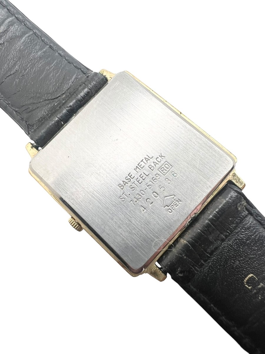 Vintage 1984 Stepped Case Seiko Quartz Tank Watch 7430-5169 | eBay