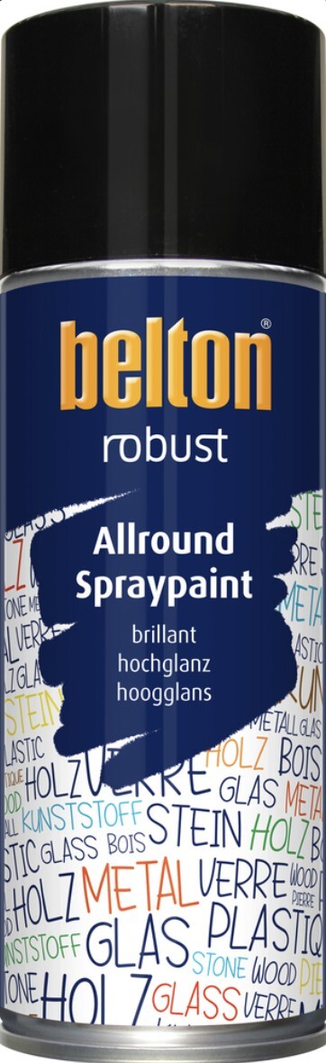 Spray Vernice Alta Resistore Nero Ral 9005 Robusto Belton