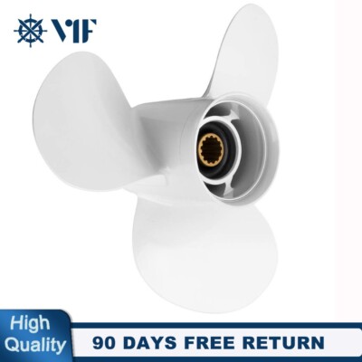 11 3/8 x12 Aluminum Outboard Boat Propeller Fit Yamaha 25-60HP 13 Spline