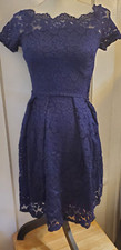 Women's Missmny Navy Lace Dress Retro 50's Tea Dress Rockabilly - Sz XS - NWT
