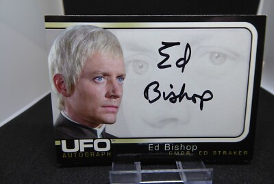Rare 2004 Cards Inc UFO Ed Bishop as Cmdr. Ed Straker signierte Autogrammkarte