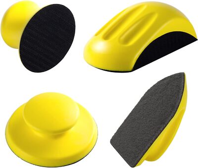 4PCS Hook&Loop Sanding Block Cleaning Brush 5 in Round Mouse Sanding Block Meant
