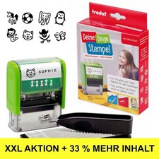 DEINE DINGE STEMPEL Textil & Kunststoff Typomatic W&auml;schestempel 33% mehr Inhalt