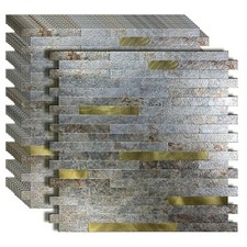 10 Sheets Peel and Stick Backsplash Tile, Self-Adhesive Mosaic Tile, Stick on...