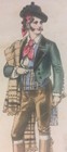 FRENCH MALE  - NOUVEAUX BALS MASQUES - "COLOMBINE" - Chromolithograph — photo 3