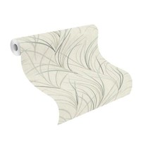 Rasch Tapete Vlies Botanical 540659 Weiß GrüN Blau Stylisch Gras
