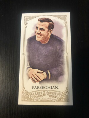 ARA PARSEGHIAN 2012 ALLEN & GINTER MINI AMERICAN FOOTBALL KARTE #184 - NOTRE DAME