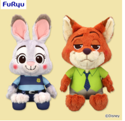 Disney Zootopia FukuFuku Big Plush Doll set 2025 furyu Nick judy