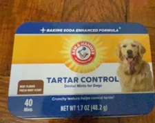 40 Mint Advanced Care Dental Dog Breath Mints For Tartar & Bad Breath Control **