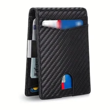 Minimalist Slim Wallet for Men with RFID Blocking  Pocket Purse