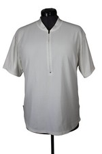 Nike men's vintage Y2K white 1/2 zip cycling shirt USA made L