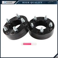 2Pcs 2" 6x5.5 to 5x5 Conversion Wheel Adapters For Chevy GMC 6 Lug to Jeep 5 Lug