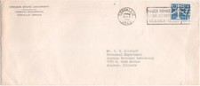 Slogan cancel, Maiden voyage, research vessel Acona, Oregon State U, 1961
