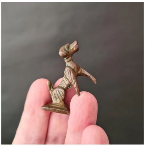 Vintage Miniature Metal Dog Figure, Vintage Circa. 1950s miniature Dog Statue