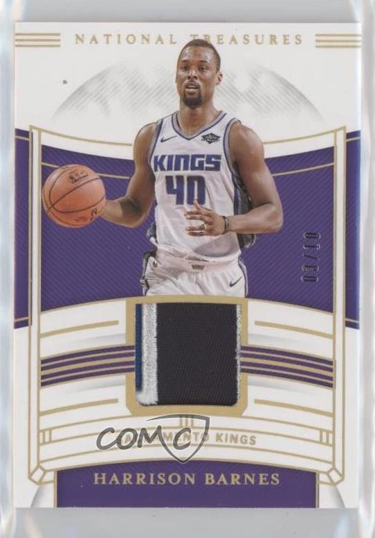 2019-20 Panini National Treasures Jersey Prime /10 Harrison Barnes #JT-HBN