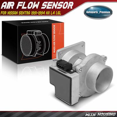 Mass Air Flow Sensor w/ Housing for Nissan Sentra 1991-1994 NX 1991-1993 L4 1.6L