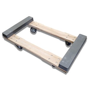 32" x 18" Chicago Style Rubber-Capped Furniture Dolly w/3.5" Casters