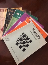 6  - Piano Music Books - Instructions - Vintage
