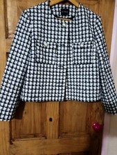 Et Vous By Matalan Size 18 Brand New With Tag Blazer Black/white