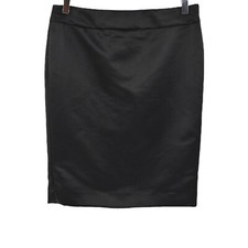 ARMANI COLLEZIONI Skirt Womens Size 8 Solid Black Straight Pencil Classic Chic