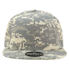 Decky 6 Panel High Profile Structured Camo Snapback - 1047