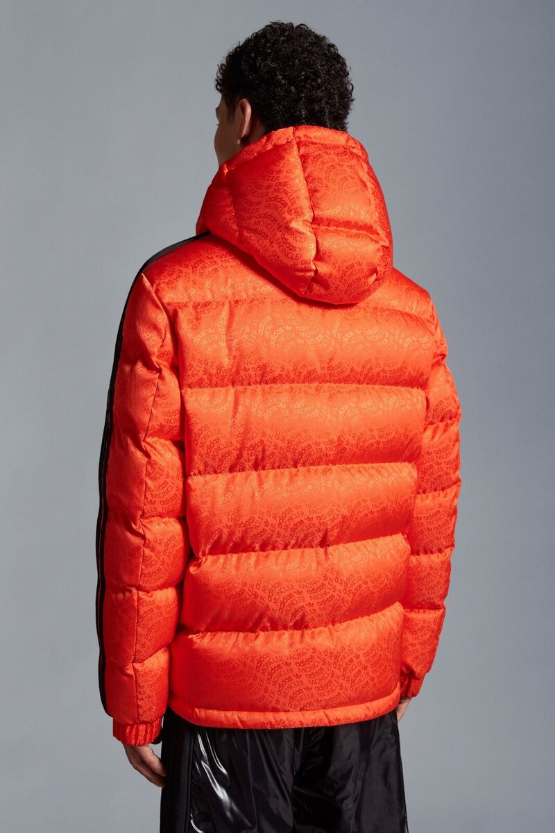Moncler X Adidas Alpbach Down Jacket Men's 3/ L Orange Full Moncler X Adidas Alpbach Down Jacket Men's 3/ L Orange Full