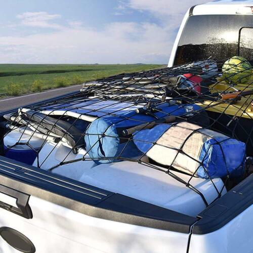 Ganchos elásticos de red de carga elástica para camioneta SUV 52" x71" atar equipaje de cama para recoger - Imagen 2 de 9