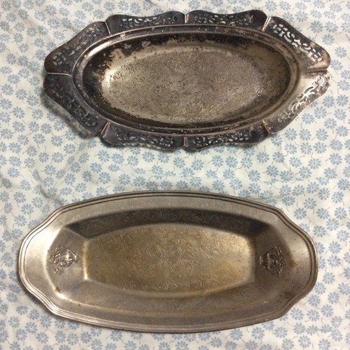 Antique Trays ● Lot of 6 ● Ornate ● All Metal - Picture 7 of 11