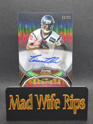 2011 Bowman Sterling #BSA-TTO Terrence Toliver RC Auto Black Refractor /50 - LSU