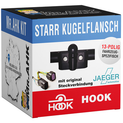 Hook Anhängerkupplung starr für Ford Transit Pritsche 16-19 mit 13pol spezifisch