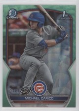 2023 Bowman Draft Chrome Aqua Wave Refractor 16/125 Michael Carico #BDC-170 15w5
