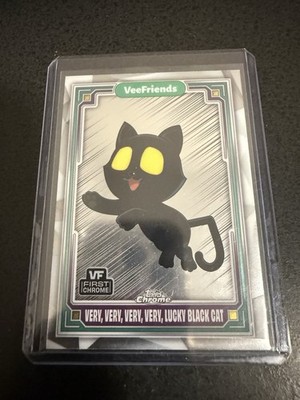 VeeFriends Topps chrome  Vvvv Lucky Black Cat Core Card