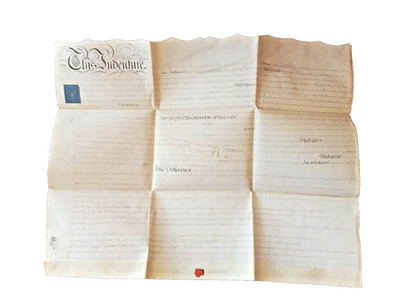 Regency Indenture Vellum Document: 1814 Robinson & Patteson Norwich Norfolk
