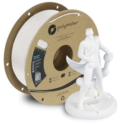 Polymaker PolyLite PLA Pro Filament Weiß 1,75 mm 1 kg Spule