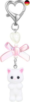 Mabor Schlüsselanhänger Katze,Y2k Keychain Cute Aesthetic Schlüsselanhänger Plü