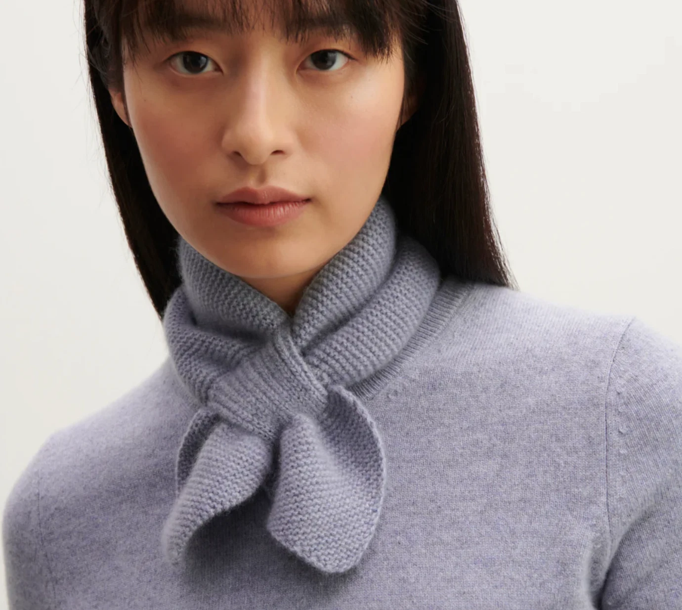 ERIC BOMPARD 100% Pure Cashmere Lilac Scarf #AK154 - MSRP $110 -NWT
