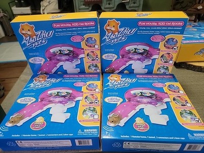 4 Zhu Zhu Pets Starter Sets Swimming Pool Movie Room X2 And Disco Room 