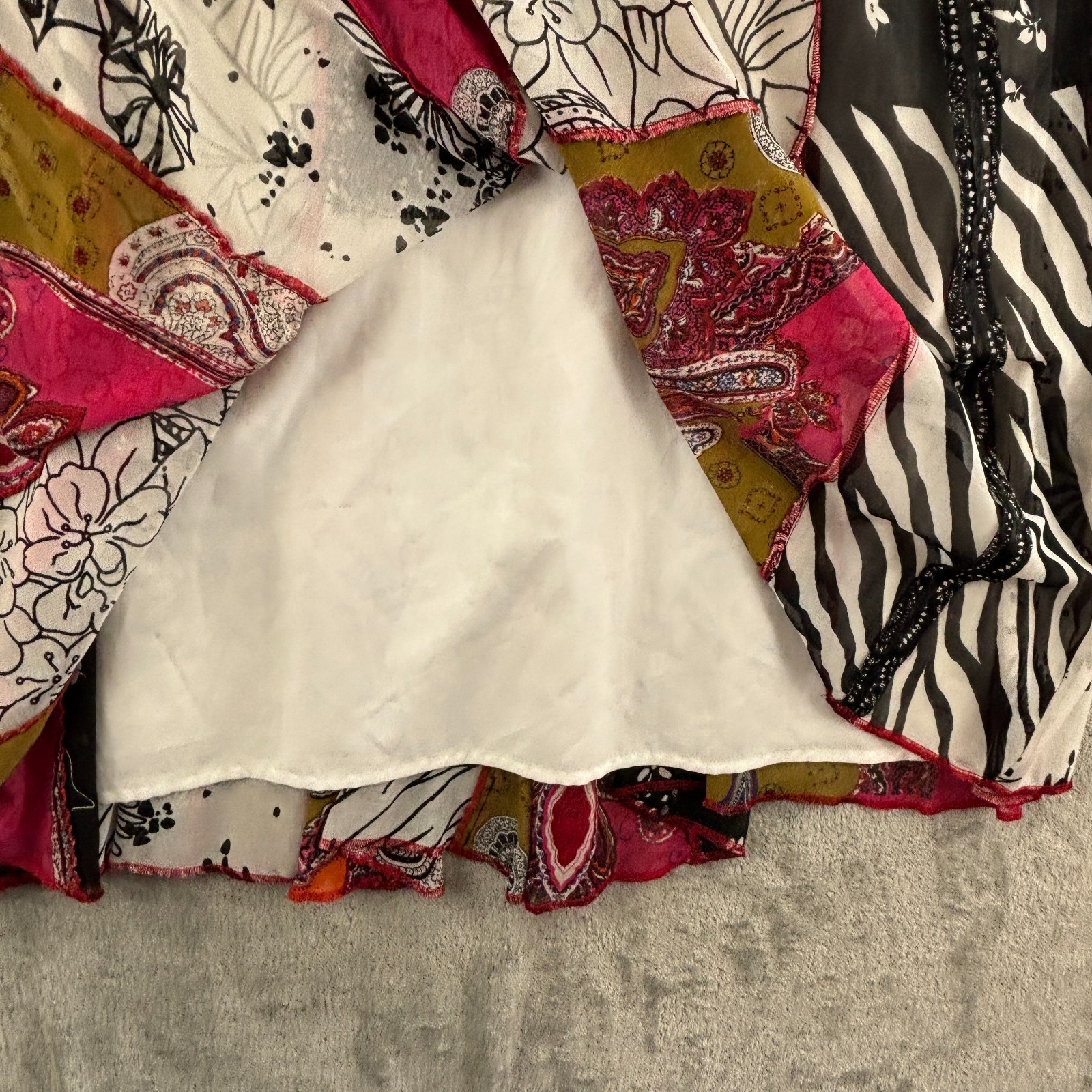 Marisol Patchwork Panel Maxi Long Skirt Womens 3X… - image 4