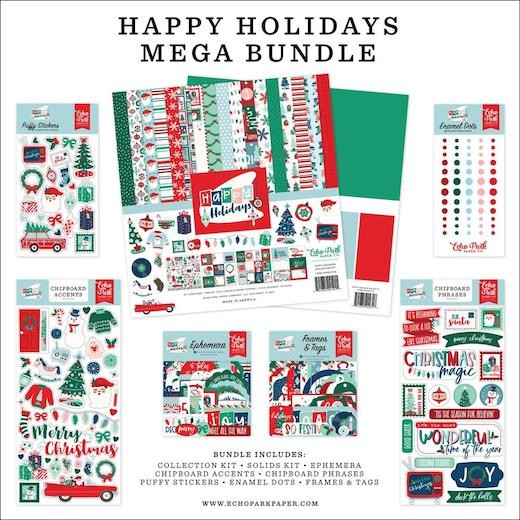 Echo Park Happy Holidays Papercrafting Mega Bundle