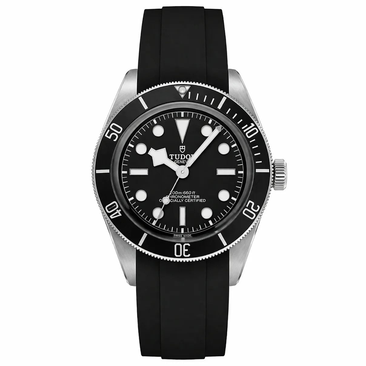 Bracelet caoutchouc FKM 22mm anti-poussière sans odeur pour Tudor Black Bay 41mm