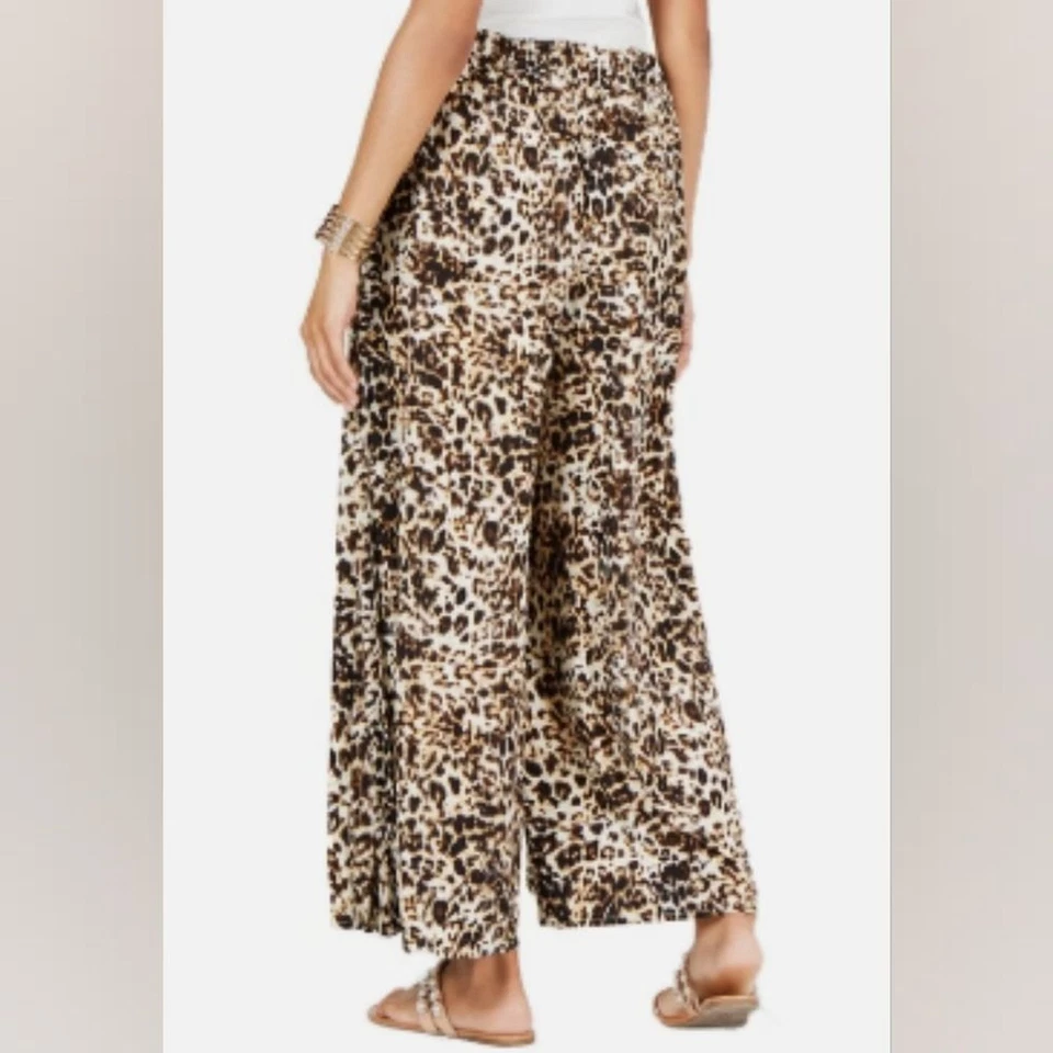 Pantalones Thalia Sodi Animal Print Pierna Ancha Nuevos con Etiquetas Misses Talla Mediana Foto 3 de 4