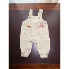 Disney Baby Winnie the Pooh Tigger Overalls Romper Sage Green 0-3M 05U3732PH