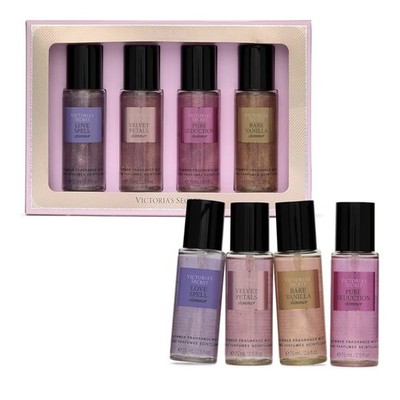 Victoria s Secret Fragrance Mist Collection 4 Piece Shimmer Mini Gift Set
