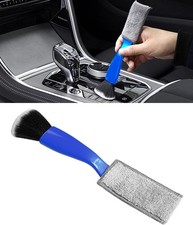 Universal 2 in 1 Duster for Car Clean, Car Brush Tool, Double Head Brush, Blue
