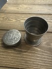 1897 Pat’d Cyclists Cup Collapsible Telescoping Metal Bicycle Travel Cup USA — photo 1